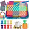 Weaving Loom Kit – DIY Arts & Crafts for Kids and Adults, Easy Potholder Loom Knitting Activity for Beginners, 224 Craft Loops, Ideal Gift for Girls Ages 5–13